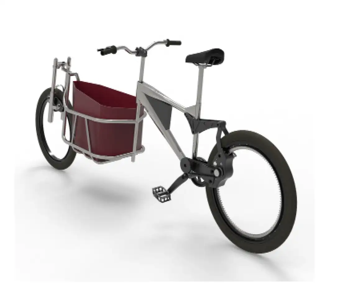 Vista detalle render bicicleta