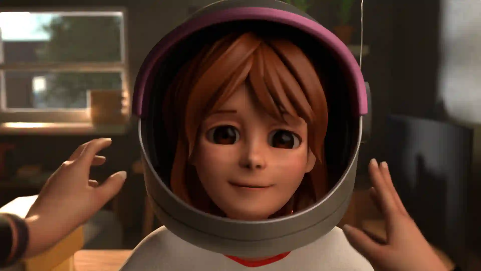 Christina con casco