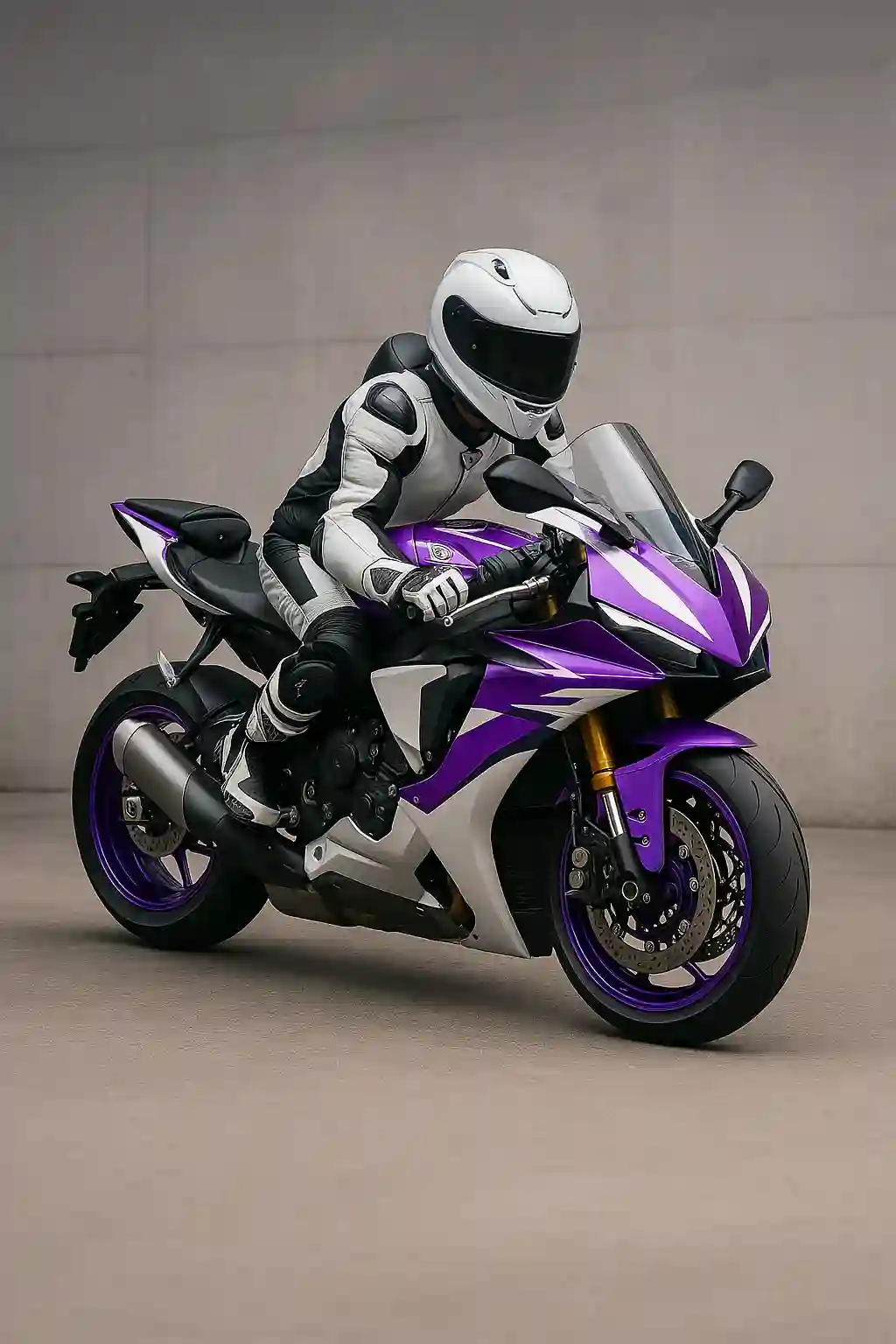 Motociclista en marcha